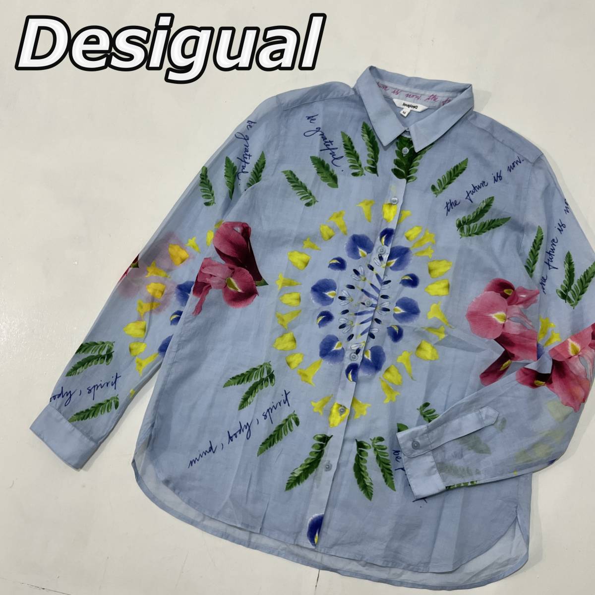 Desigual】デシグアル YUKON エスニック 総柄 プリント 薄手 長袖