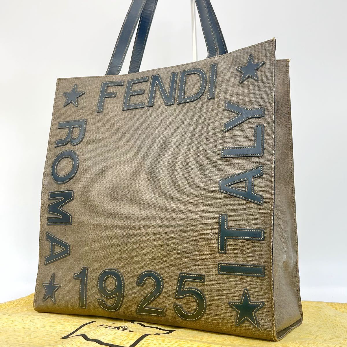 FENDI フェンディ 1925 ROMA トートバッグ ブラウン - トートバッグ