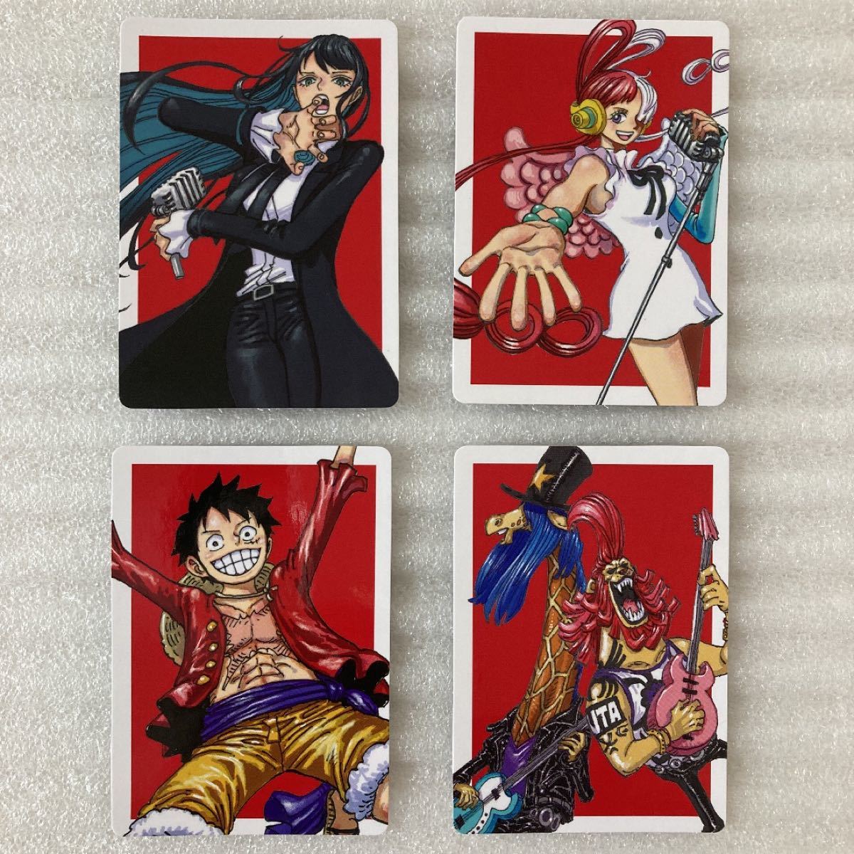 Ado ウタの歌 ONE PIECE FILM RED 封入特典 トレカ 4種4枚コンプ Ado ウタの歌 ONE PIECE FILM RED 封入特典 トレカ 4種4枚コンプ