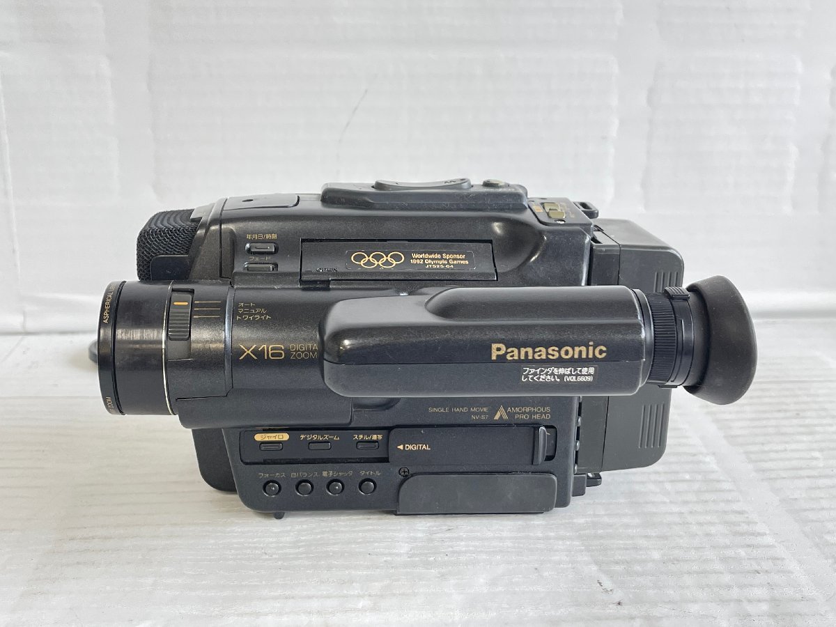 KS0408-19I　ゆうパック着払い　Panasonic　f=6-48mm　1:1.4　NV-S7　ビデオカメラ　オリンピックモデル　パナソニック_画像3