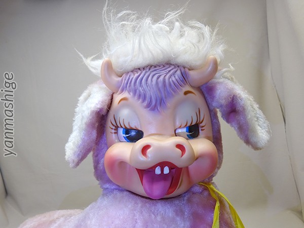 ビンテージ ラバーフェイス 『牛 カウ ピンク』Pink Cow 大サイズ