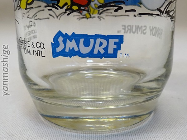 83 year made Handy handy Smurf Vintage tumbler glass Smurf Hardee\'s Hardy -z