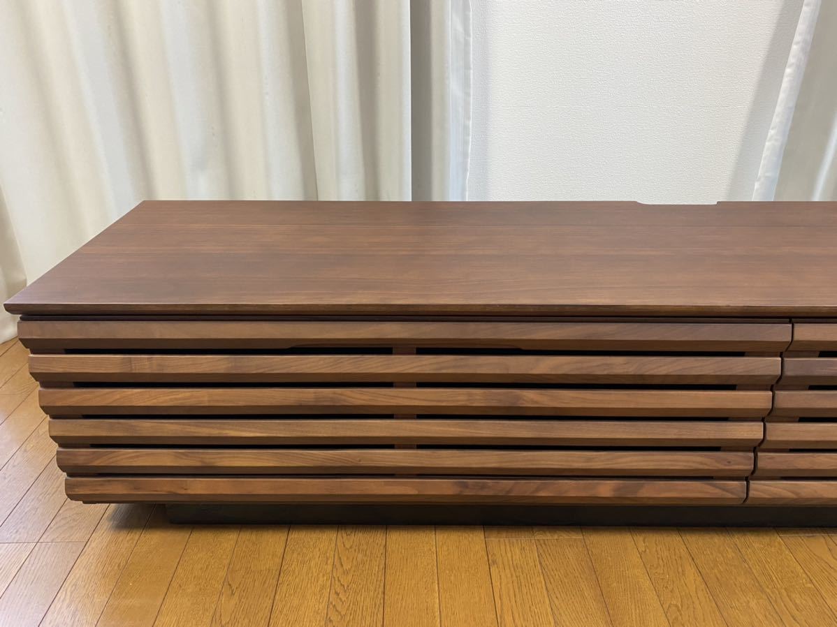 最終出品 関家具 TVボード 幅1950mm ウォールナット材 テレビボード 【超安い】 関家具テレビボード リビング収納