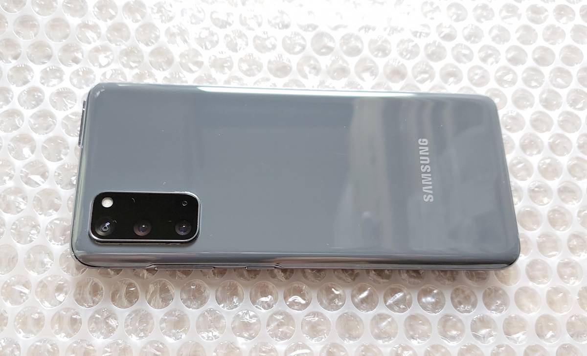 美品 au Galaxy S20 5G SCG01 コズミックグレイ/公式SIM解除済み