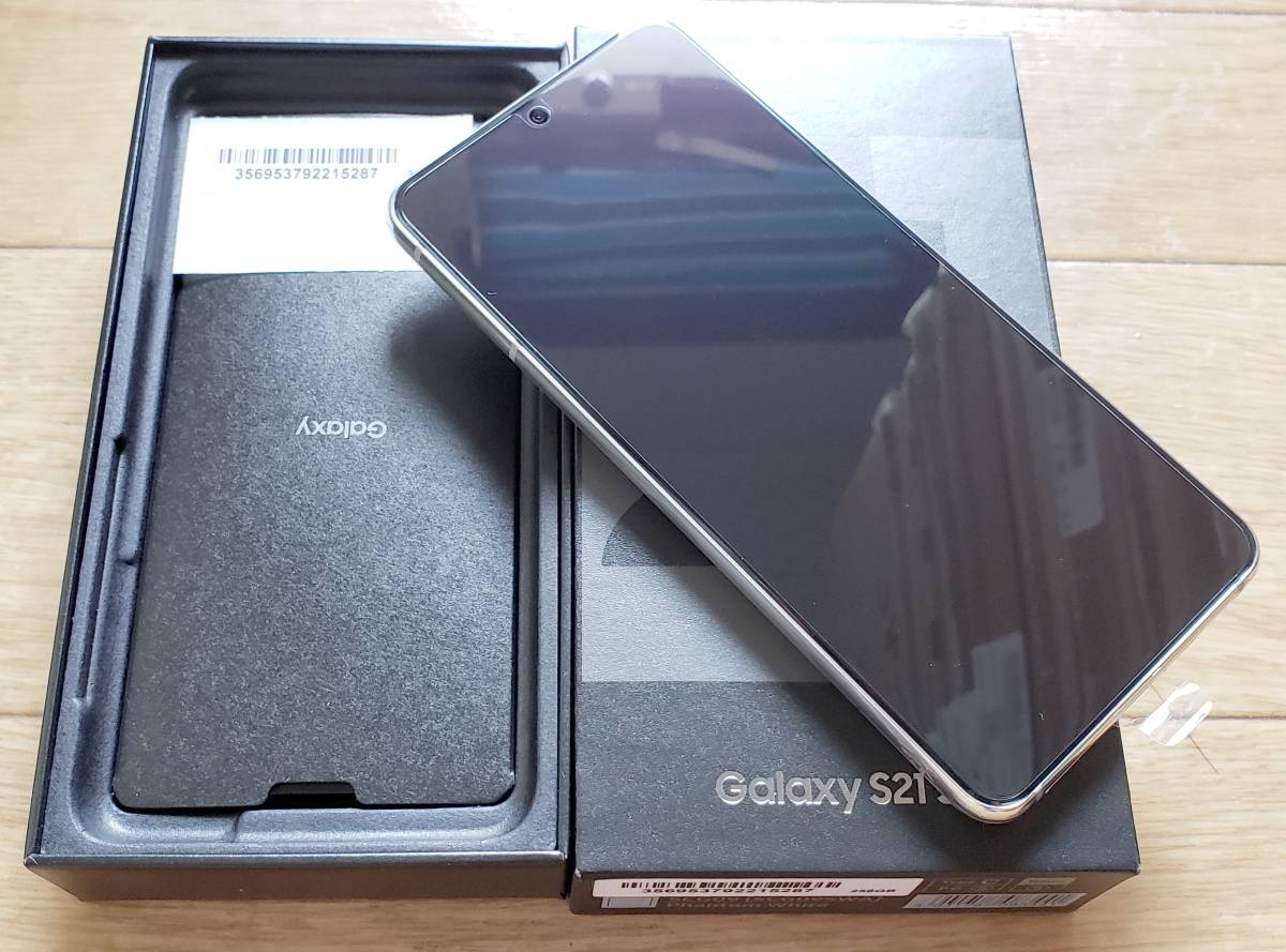 売上げNo.1  SIMロック解除済 ホワイト ファントム SCG09 5G S21 Galaxy スマートフォン本体