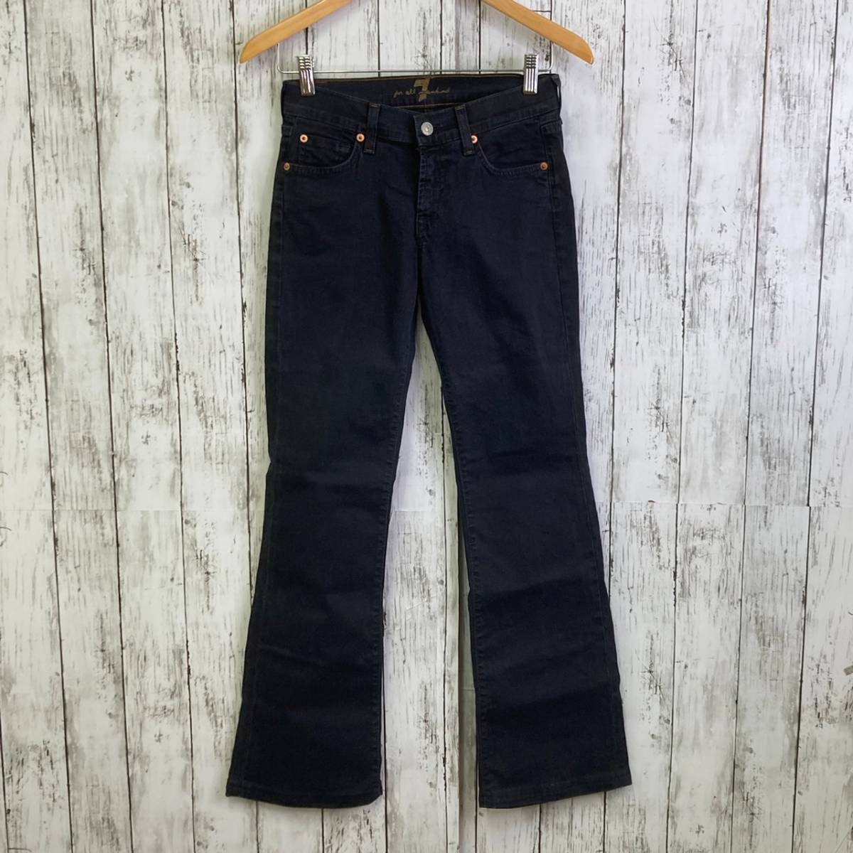 7 For All Mankind★7フォーオールマンカインド★レディース フレアスキニーパンツ USA★サイズ25　6-109_画像2