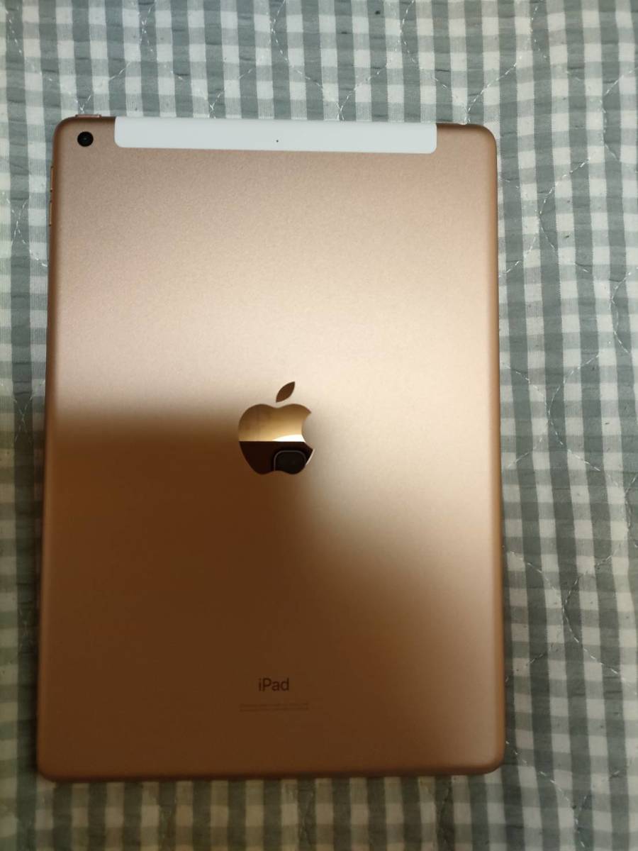 Apple購入 iPad 第7世代 iPad Wi-Fi + Cellular 32GB ゴールド 超美品！使用ほぼなし。