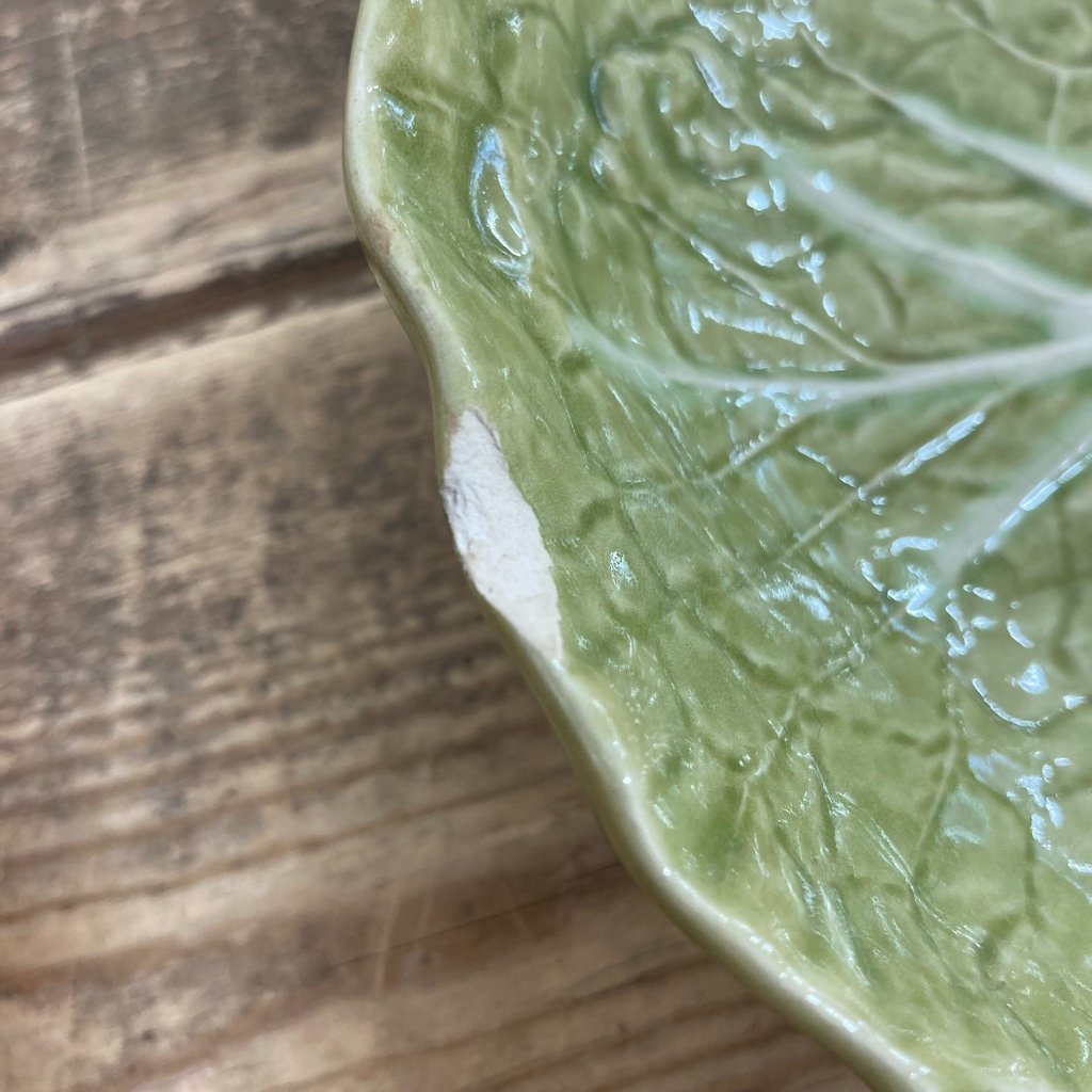  BORDALLO PINHEIRO ボルダロピニェイロ Cabbage キャベツデザイン 洋食器 スープ皿 サラダ皿 中皿 digjunkmarketの画像8