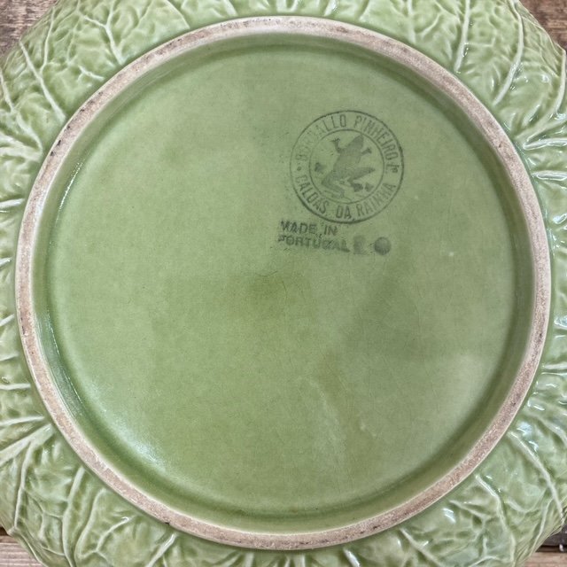  BORDALLO PINHEIRO ボルダロピニェイロ Cabbage キャベツデザイン 洋食器 スープ皿 サラダ皿 中皿 digjunkmarketの画像5