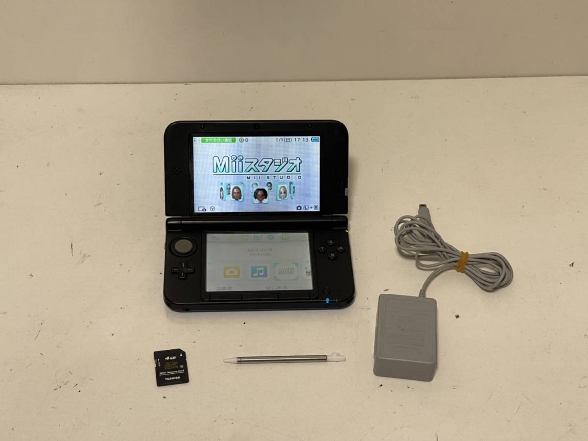 任天堂 ニンテンドー 3DSLL ブルーXブラック 本体 タッチペン SDカード ...