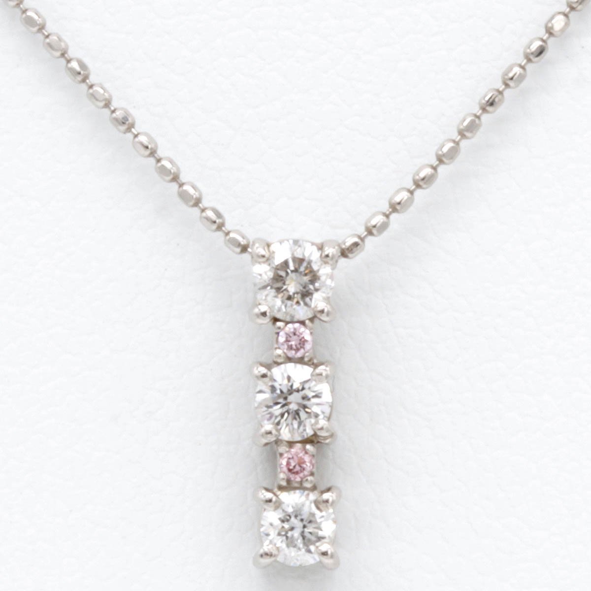 専門店では 美品『USED』 Pt850/Pt900 ネックレス ダイヤモンド 0.30ct 2.3g プラチナチェーン