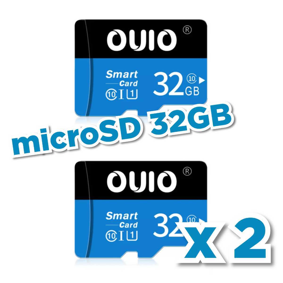 2枚セット マイクロSDカード 2個 2枚 32GB BLACK-BLUE OUIO UHS-I class10 microSD microSDHC マイクロSD 2021超人気 32GB 2枚セット マイクロSDカード 2個 2枚 32GB BLACK-BLUE OUIO UHS-I class10 microSD microSDHC マイクロSD 2021超人気 32GB