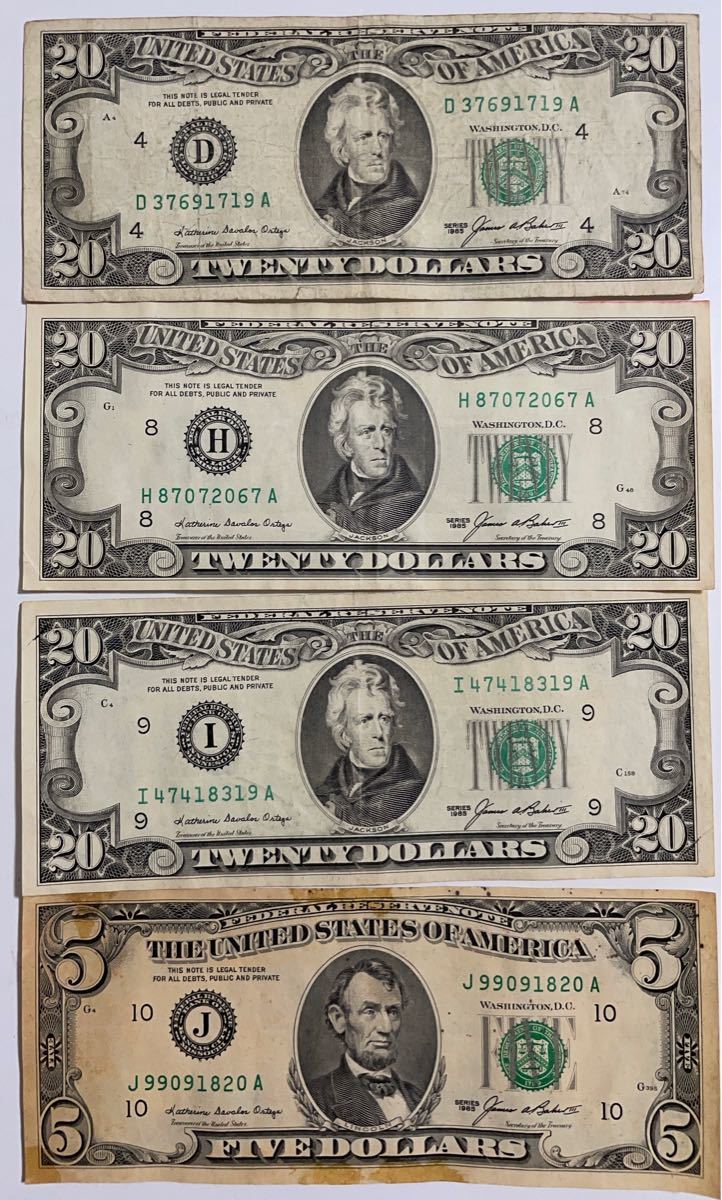 19035円 人気ブランドの新作 米ドル 旧札 ピン札