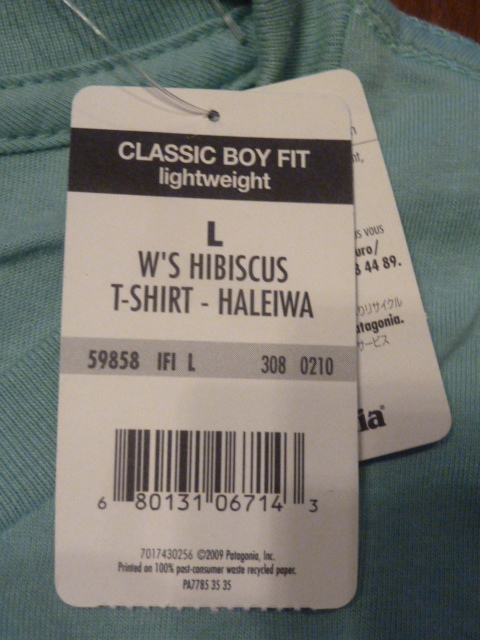値下げ【未使用】パタゴニア　patagonia　ハレイワ店　購入　Tシャツ　女性用　Lサイズ_画像6