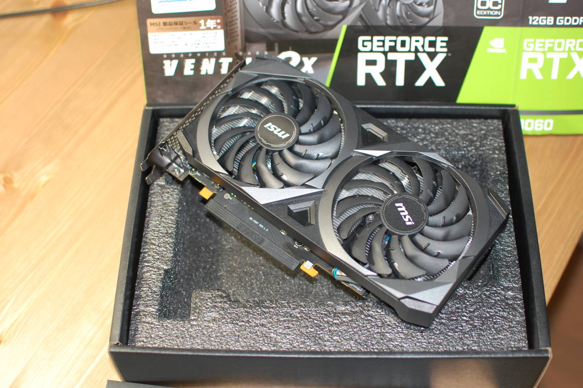 NVIDIA MSI GeForce RTX3060 12GB VENTUS 2X OC グラフィックボード