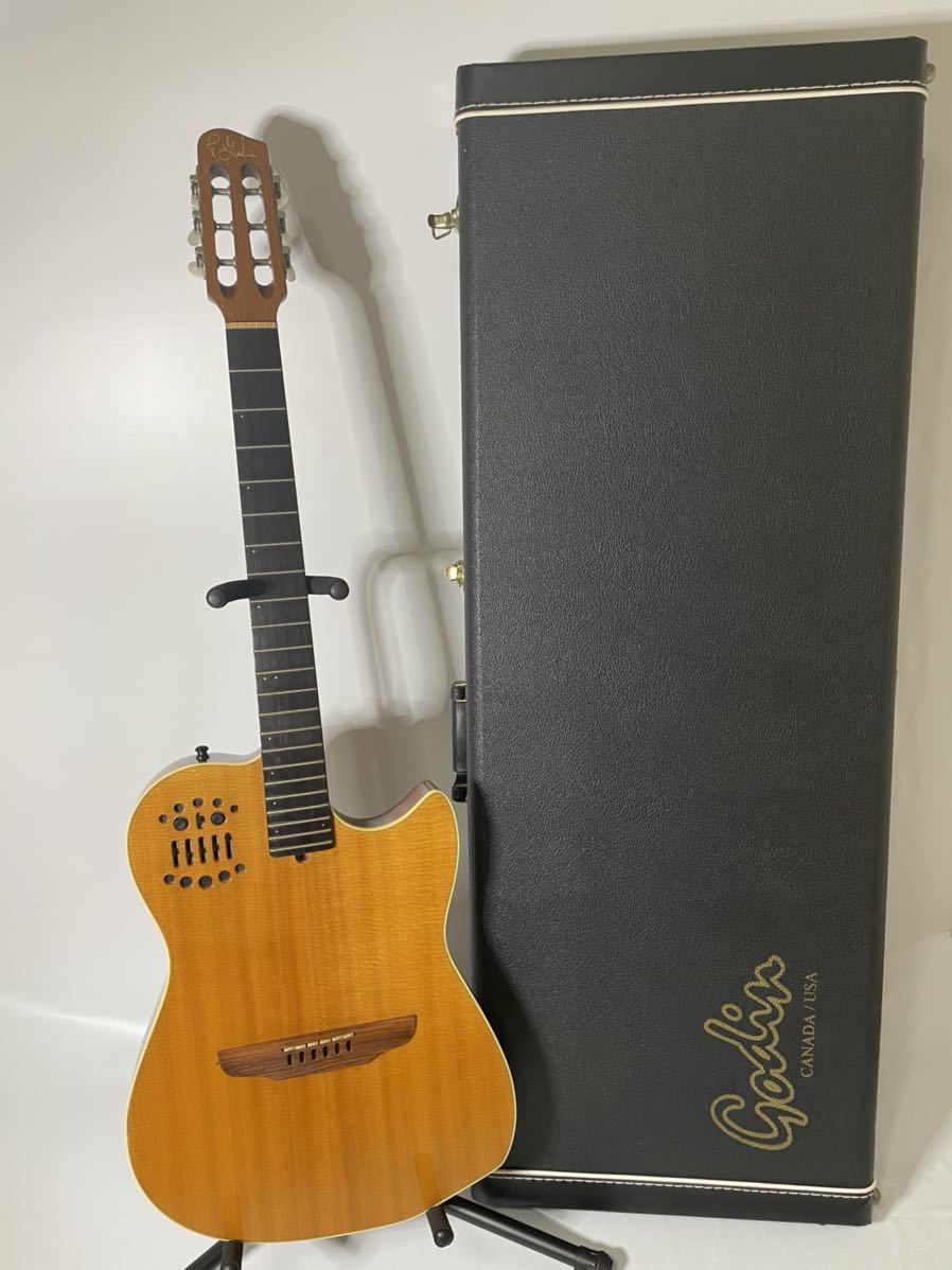 美品 ハードケース付き ゴダン Godin エレガット Multiac Nylon