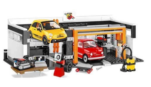 COBI ブロック ☆ Fiat Abarth シリーズ 1/35サイズ 自動車 ☆ フィアット アバルト レーシング ガレージ セット ☆ 新品・EU製_画像2