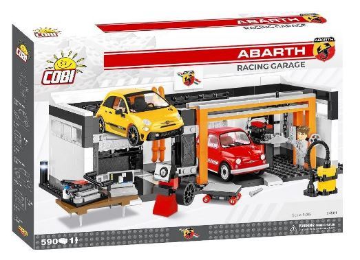 COBI ブロック ☆ Fiat Abarth シリーズ 1/35サイズ 自動車 ☆ フィアット アバルト レーシング ガレージ セット ☆ 新品・EU製_画像1