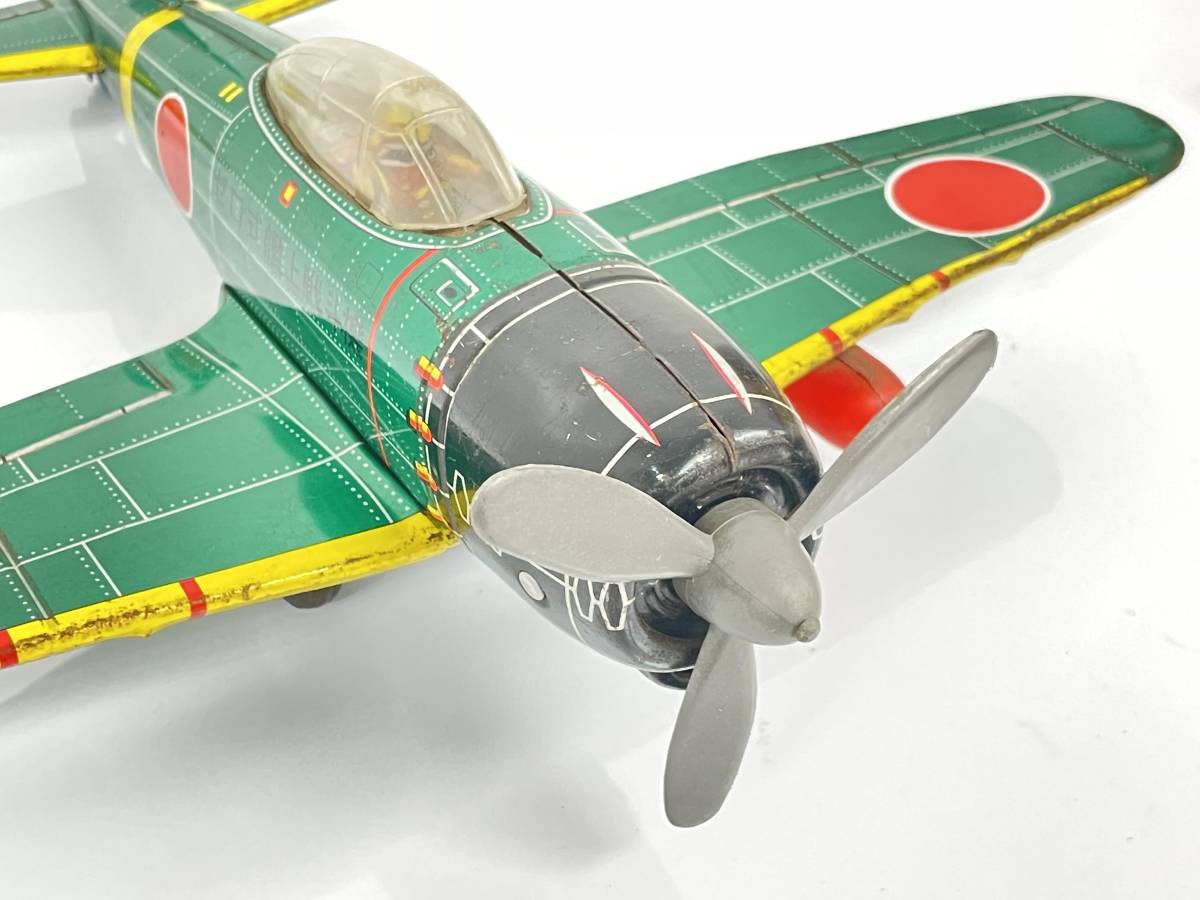 現状品 激レア ゼロ戦 ブリキ 戦闘機 昭和レトロ バンダイ 零戦 零式 