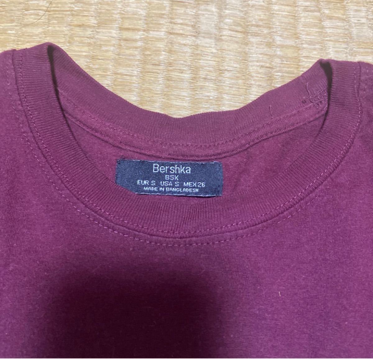 お得　2枚セット　ピンクのゆったりTシャツ＋ベルシュカTシャツ