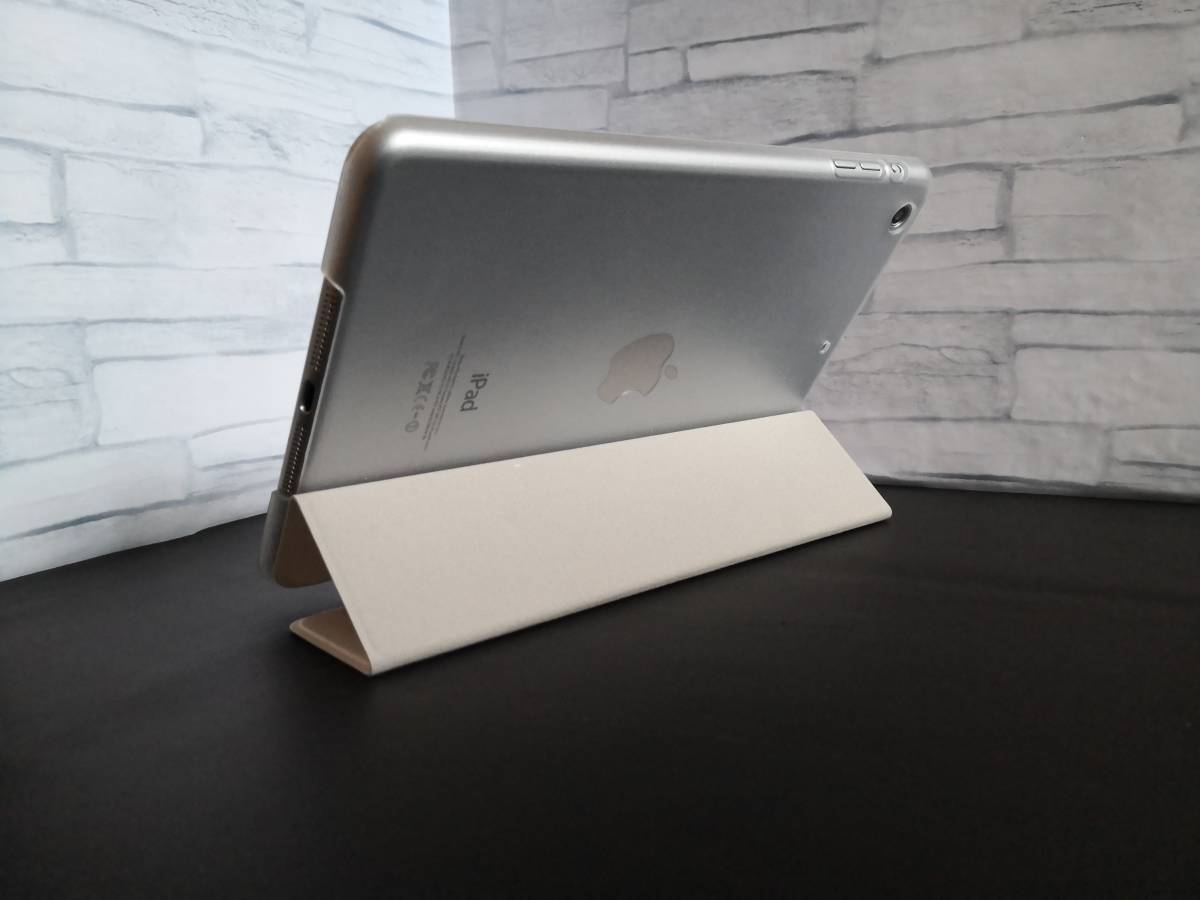 (薄型軽量) iPad mini/mini2/mini3 共用 ホワイト スマートケース , 自動スリープ機能付き_画像2