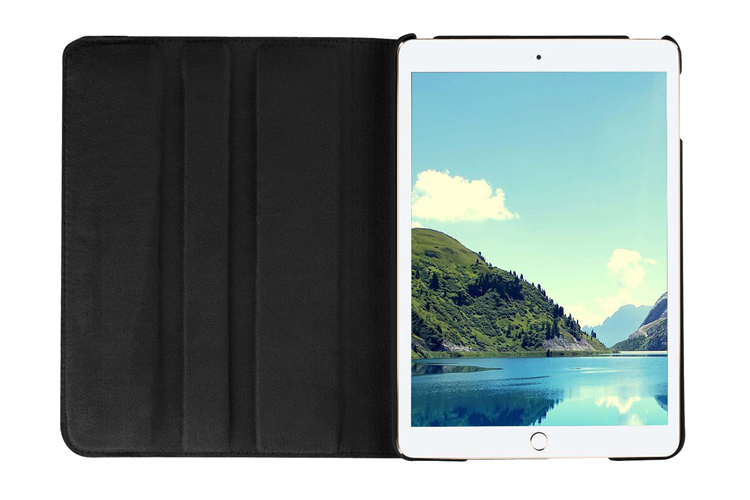 iPad mini5/mini4 共用 ブラック レザーケース 360度回転機能,3段スタンド機能, 自動スリープ機能付き_画像5