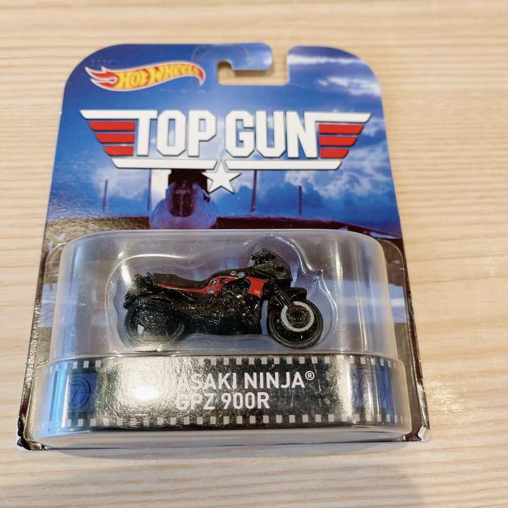 ★ホットウィール Kawasahi Ninja GPZ 900R Top Gun カワサキ ニンジャ バイク トップガン ミニカー リアルライダー HOTWHEELS