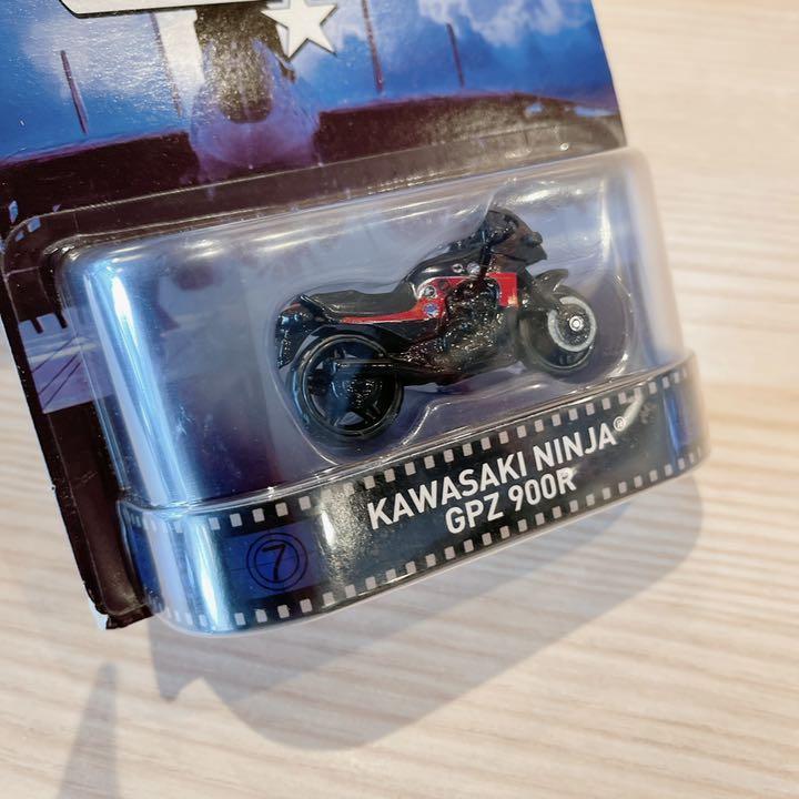★ホットウィール Kawasahi Ninja GPZ 900R Top Gun カワサキ ニンジャ バイク トップガン ミニカー リアルライダー HOTWHEELS