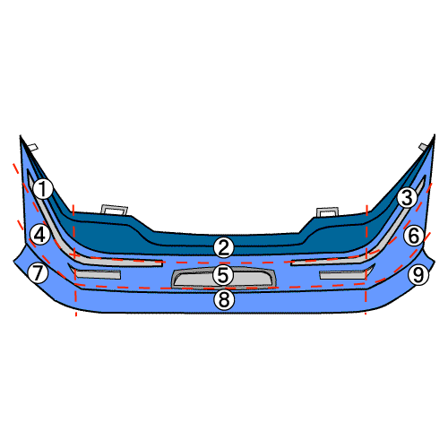 エルグランド UA-NE51 FバンパーASSY_画像6