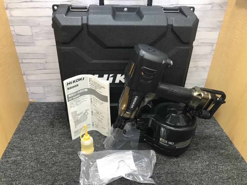 013♪未使用品♪HIKOKI ハイコーキ 高圧ロール釘打ち機 パワー切替機構