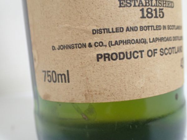 豊TJ6-785/8J〇LAPHROAIG ラフロイグ 10年 スコッチウイスキー 750ml