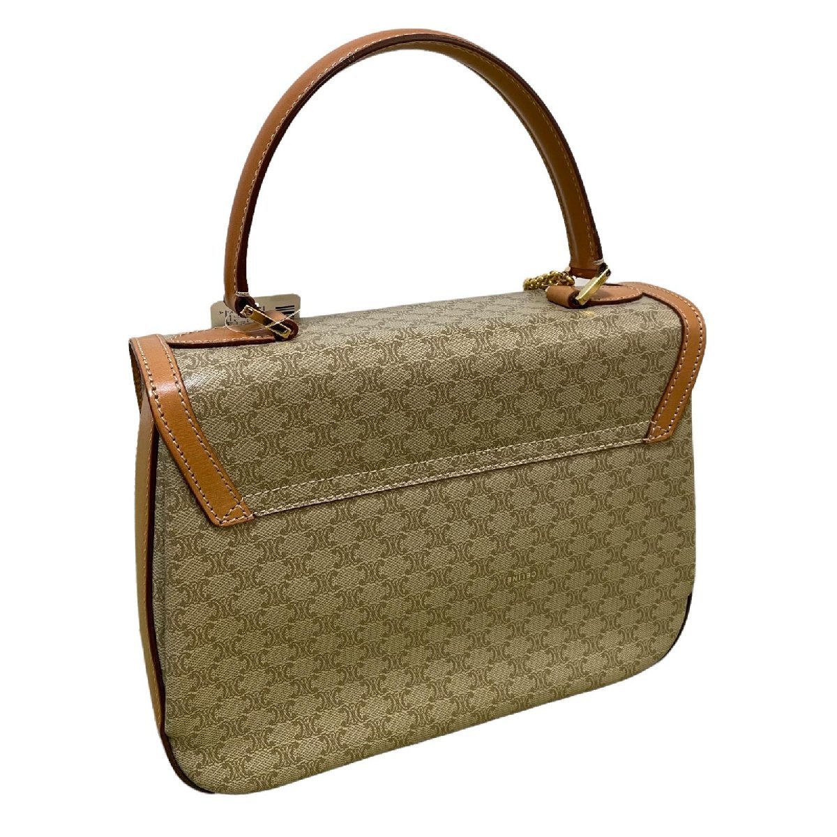 CELINE セリーヌ マカダム柄 ハンドバッグ 2WAY ターンロック PVC