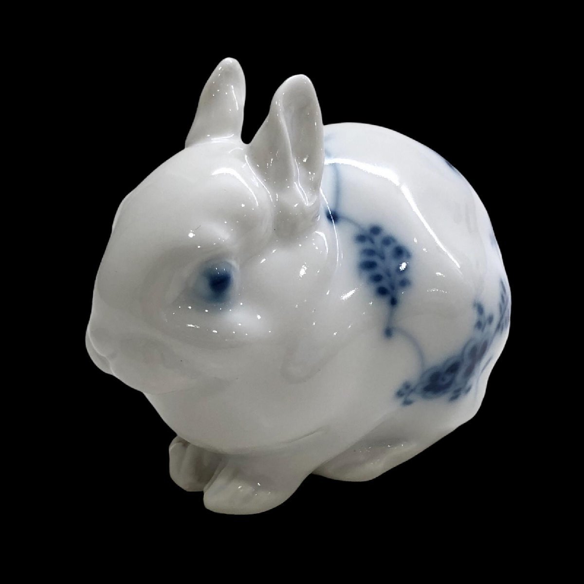未使用級 ロイヤルコペンハーゲン フィギュリン ブルーパルメッテ 二羽