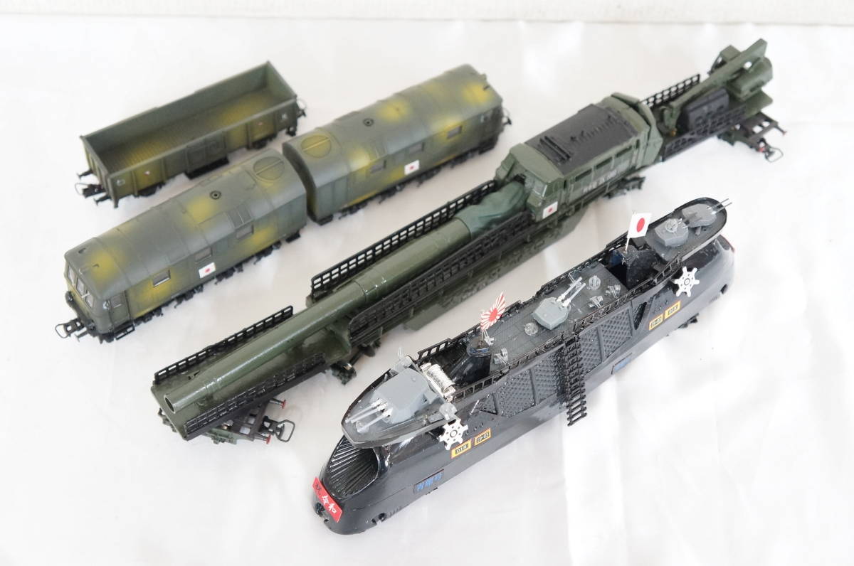 Yahoo!オークション - 日本軍 ZX 1001 列車砲 他 HOゲージ 鉄道模型 