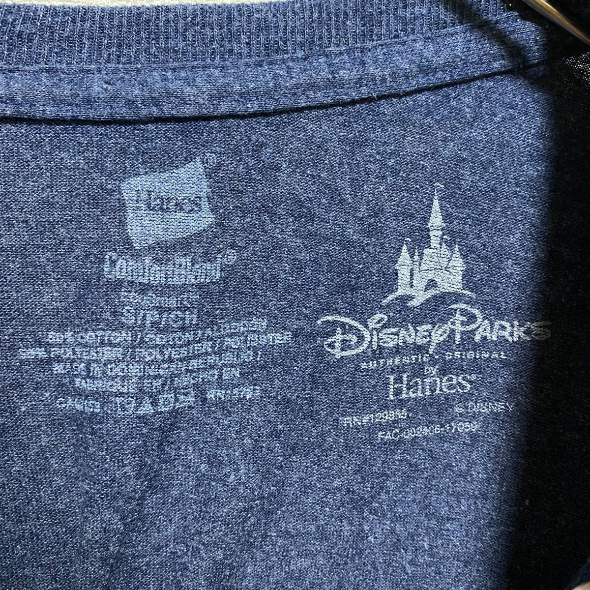 アメリカ古着　Disney×Hanes ディズニー　ヘインズ　ミッキーマウス　ネイビー　半袖Tシャツ　【D49】_画像8