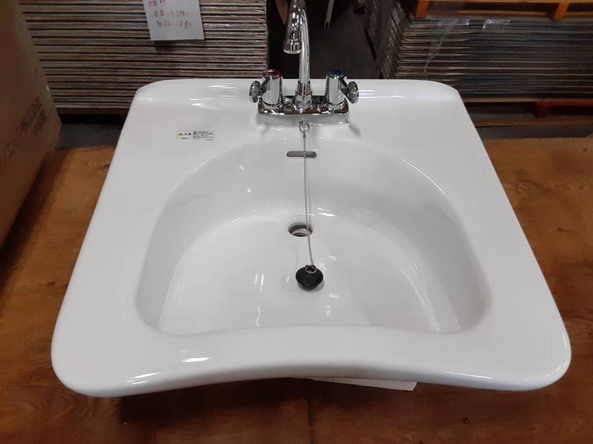 【送料無料/即納】 【TOTO】 103CFG】+【給水栓TL105AGQS】セット③ 【バリアフリー洗面器L 手洗器 【送料無料/即納】 【TOTO】 103CFG】+【給水栓TL105AGQS】セット③ 【バリアフリー洗面器L 手洗器