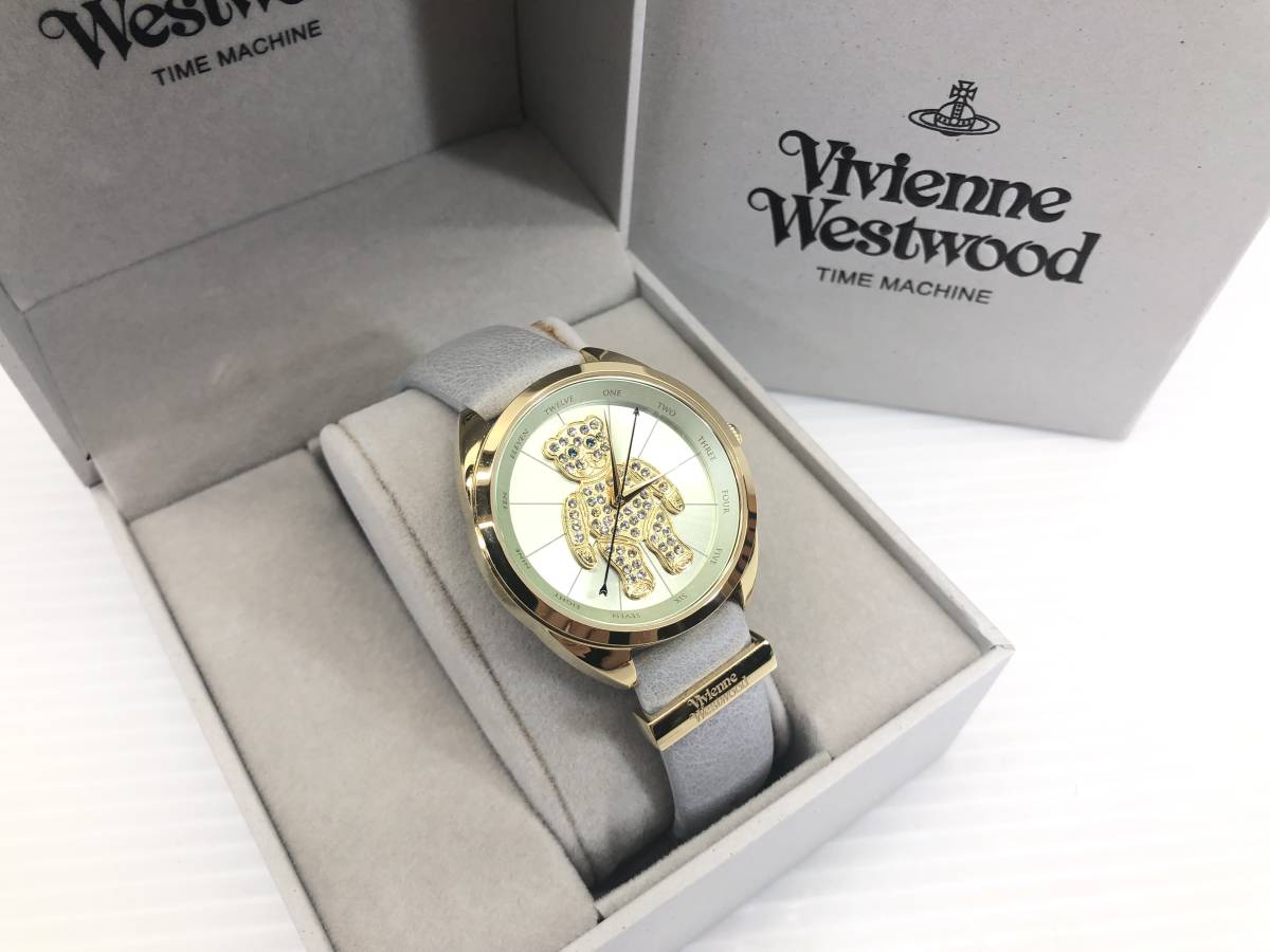 Vivienne Westwood ヴィヴィアンウエストウッド クレイジーベアー レディース腕時計 VV103BLGY 美品