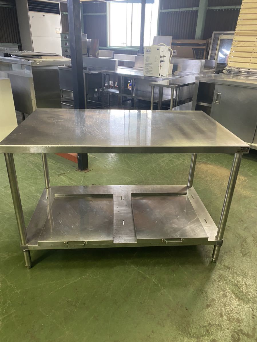 珍しい MARUZEN ステンレス作業台 炊飯器カート付き 1200x750x790 作業