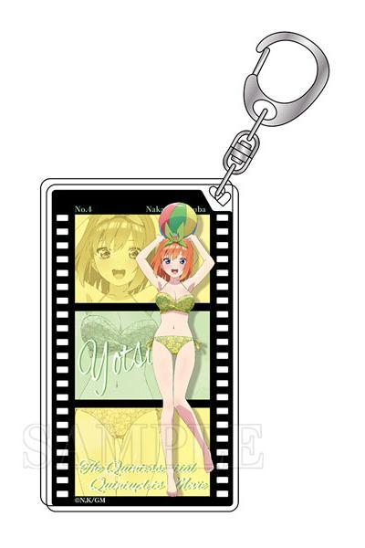 新品 映画 五等分の花嫁 フィルムキーホルダー 中野四葉 水着 アクリル_画像4