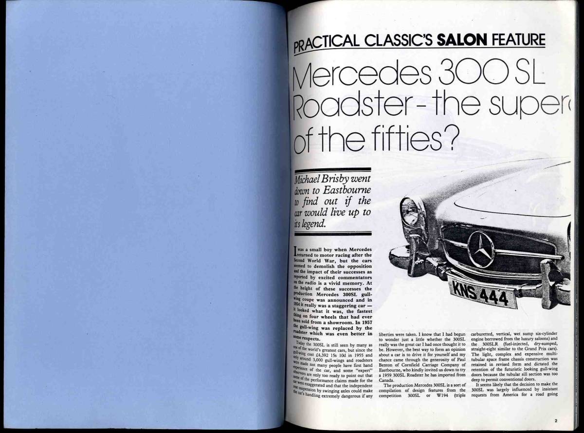 【c0730】mini-book on BUYING A CLASSIC MERCEDES-BENZ　[practical CLASSICS]_画像2