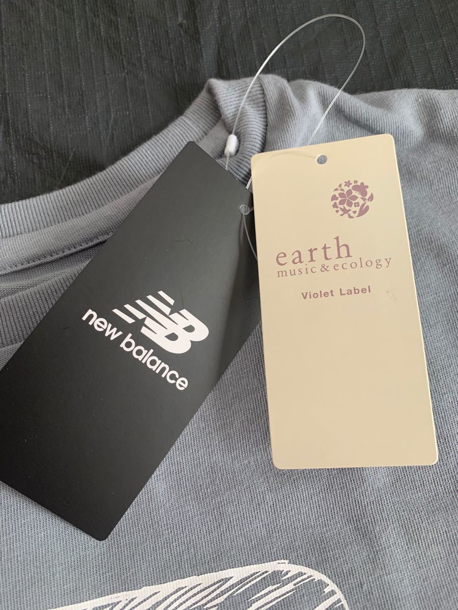 新品タグ付◆new balance×earth コラボ　Tシャツ　フリーサイズ