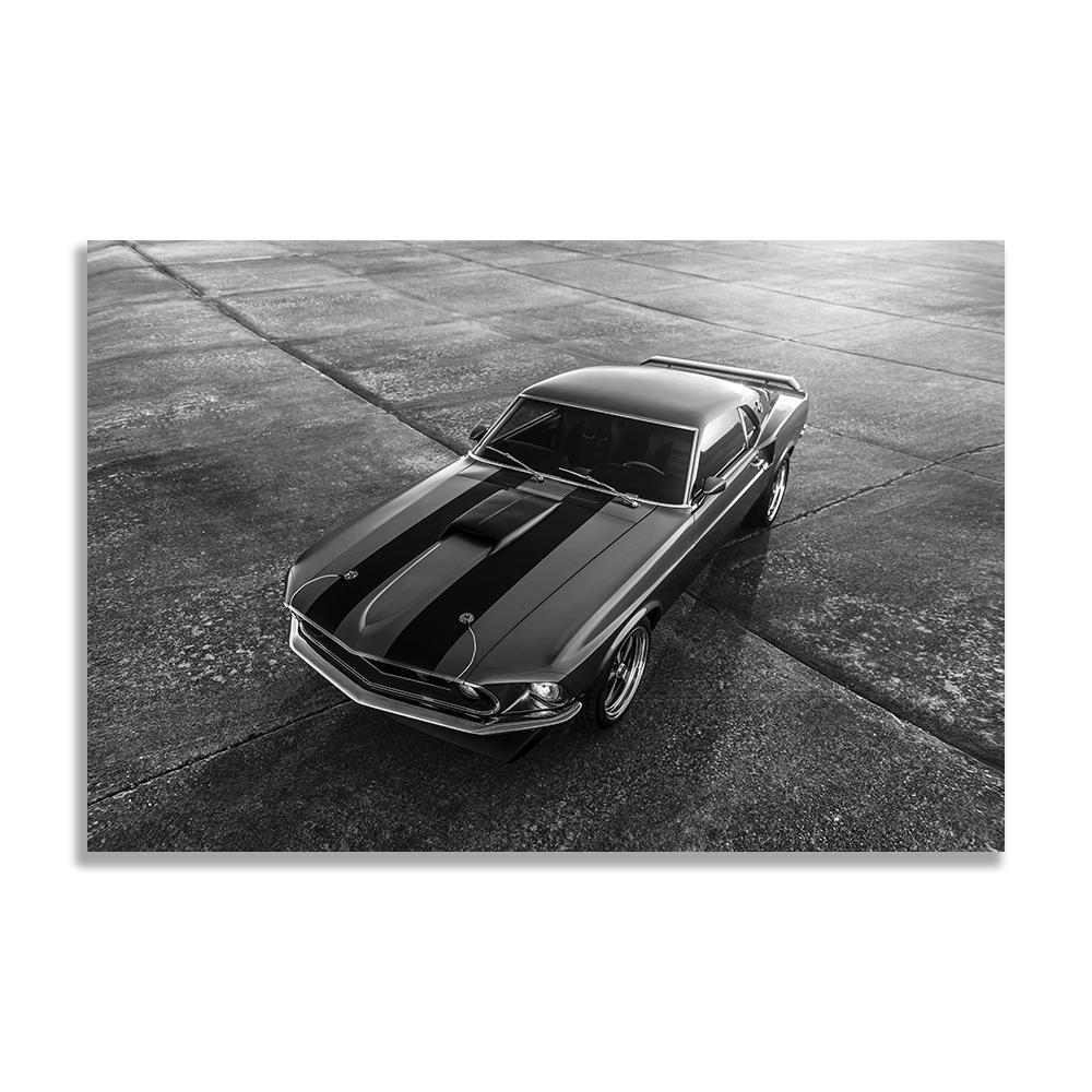 超安い品質 絵 グッズ インテリア 外車 車 アメ車 75x50cm フレーム パネル ボード ポスター Mustang フォード・マスタング 雑貨 4 アート フォト 写真 その他