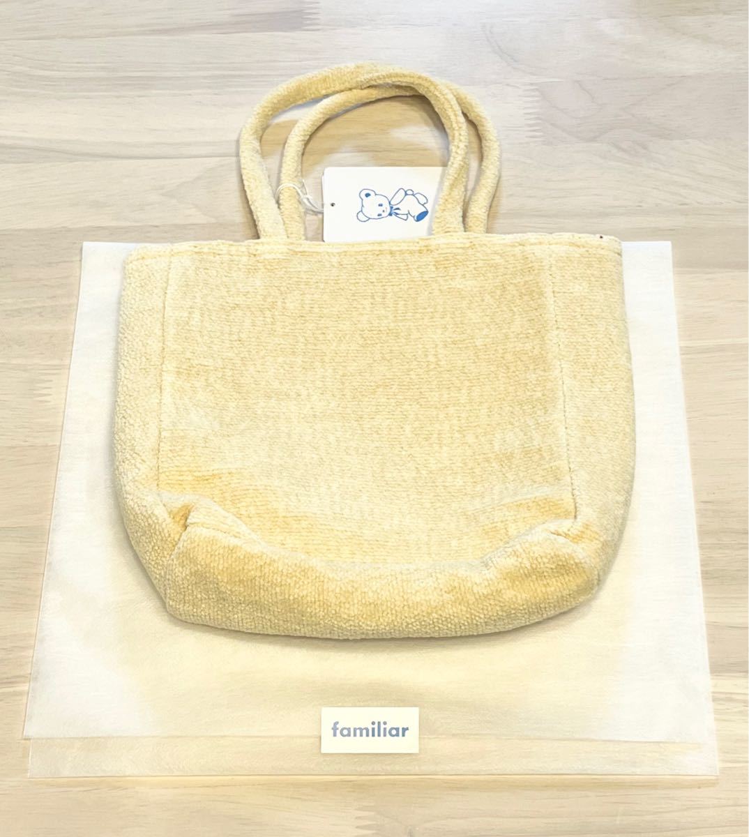 ファミリア シェニール織 バッグ&タオルハンカチのセット 新品 familiar