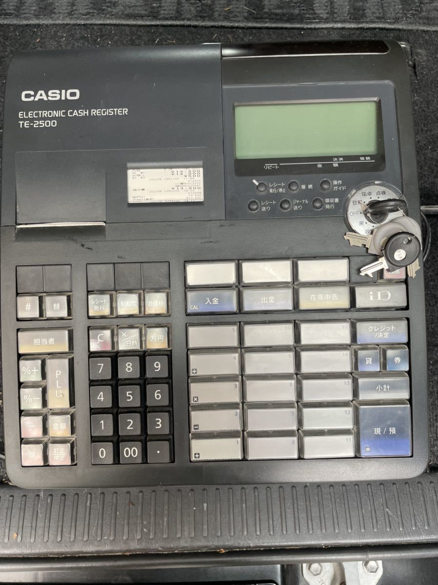 CASIO レジスター TE-2500 カシオネットレジ コンパクト n3326