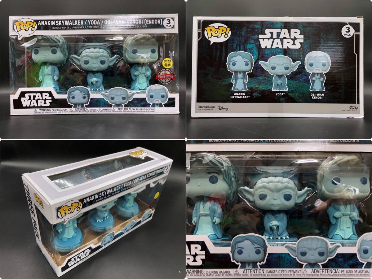 〓FUNKO〓POP! 限定 スターウォーズ ジェダイの帰還 アナキン/ヨーダ/オビワン エンドア霊体 StarWars Across The Galaxy@ファンコポップ!_画像1