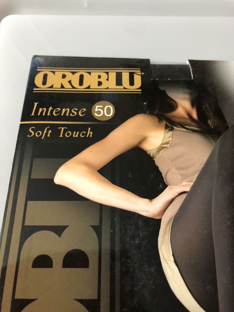 【送料無料】 OROBLU intense 50 soft touch M 40-42 BLACK 50デニール タイツ 黒 ブラック_画像2