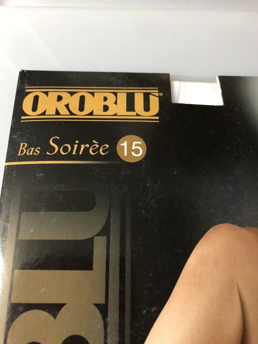 【送料無料】 OROBLU bas soiree 15 M eu 40-42 white ストッキング 15デニール 白 ホワイト