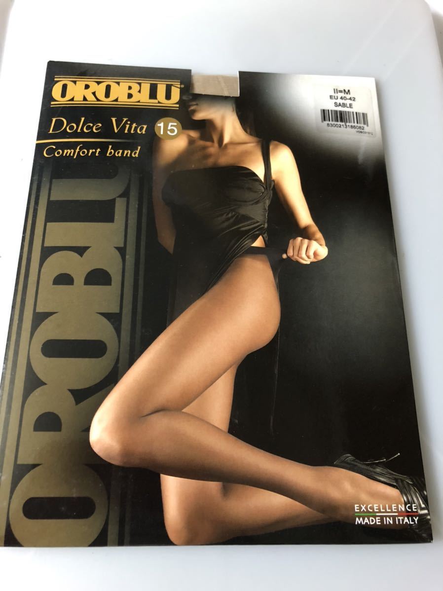 【送料無料】 OROBLU dolce vita 15 comfort band 15デニール オロブル パンスト パンティストッキング M EU 40-42 SABLE ベージュ