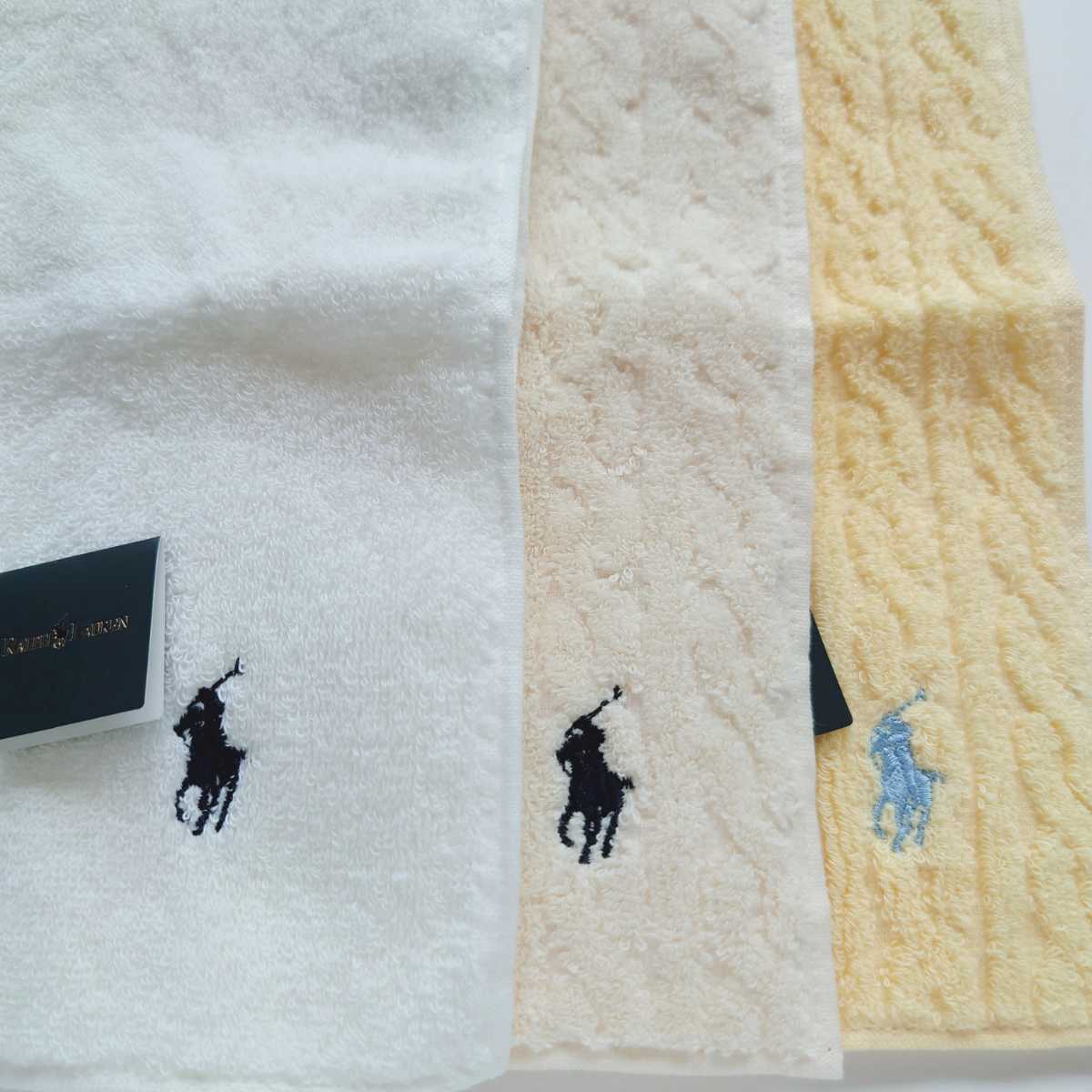 ポロラルフローレン POLO RALPH LAUREN タオルハンカチ3枚セット