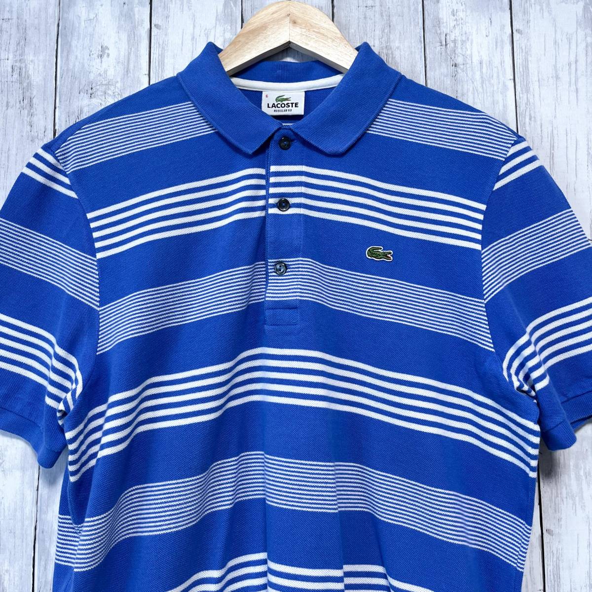 ラコステ LACOSTE 半袖 ポロシャツ ボーダーシャツ メンズ ワン